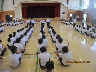 9月3日(水)　朝会（学級委員任命）